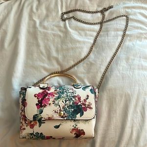 FLORAL PURSE with chain and handle
